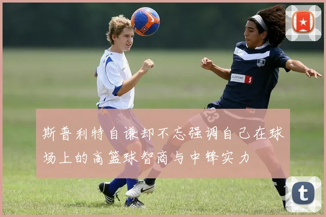 斯普利特自谦却不忘强调自己在球场上的高篮球智商与中锋实力